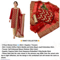 Fancy 3-Piece Blue Chiffon Suit with Sequins Dupatta for Eid & Weddings