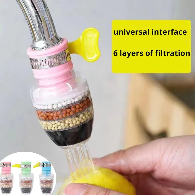6 Layer Water Purifier Filter Faucet - Water Tap And Water Clean Purifier Filter