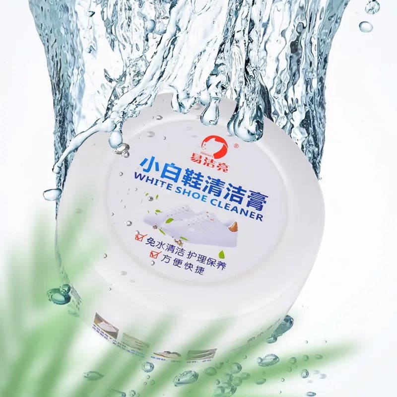 Shoes Cleaning Cream, Shoes Stain Whitening Cleansing Cream, Shoe Yellow Edge Cleaner With Sponge, Multifunctional Cleaning Shoe Whitener, Shoes Suede Cleaner, Leather Shoe Cleaning Cream, Little White Shoe Cleaner, 200gm White Shoe Cleaner