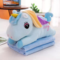 2 in 1 Unicorn Plush Pillow with Blanket