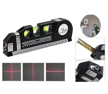 Imported 5 in 1 Multi Purpose Laser Level Pro 3 Leveler Scale