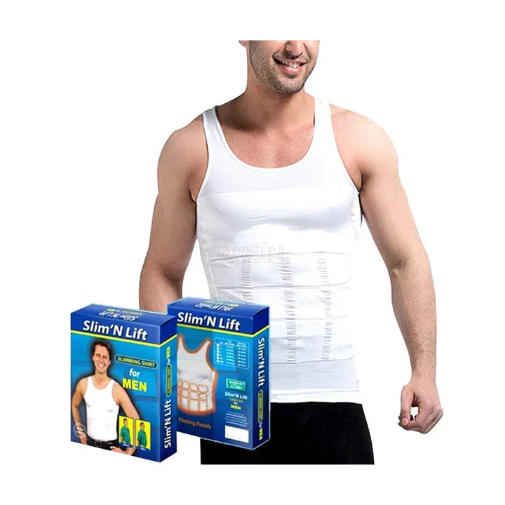 Slim and Fit Slimming Shirt For Men - White